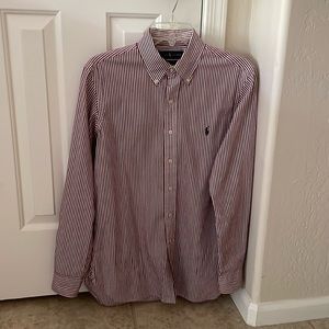 Ralph Lauren small casual shirt. Red stripe.